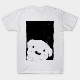 Dog Looking Out a Window T-Shirt